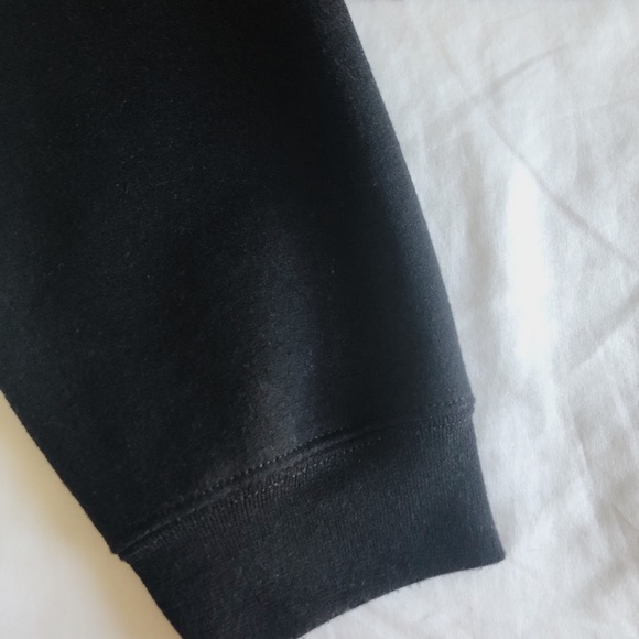 Black Rose Design Cropped Hoodie - Picture 3 of 3